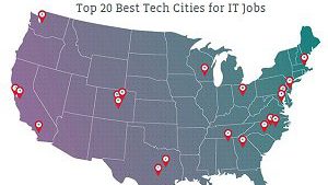 The Top 20 Best Cities for Tech Jobs
